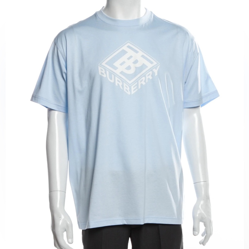 Burberry Men's ELLISON T-shirt, Diamond-shaped, Short Sleeve, Logo 100% Cotton